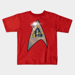 Starfleet Leadership Academy Delta Shield Kids T-Shirt